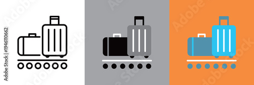 シンプルな荷物預かりのアイコン