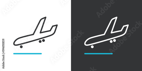 シンプルな着陸のアイコン
