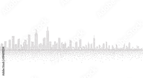 City skyline silhouette vector illustration