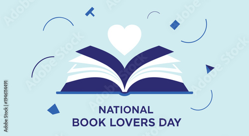 Vector illustration for National Book Lovers Day