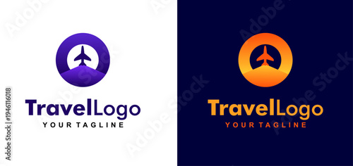 flight line initial letter o logo design. airplane flight line forms letter o logo design. editable color and vector.