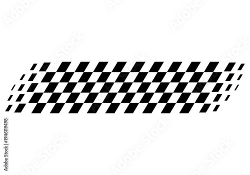 Racing flag vector icon on white background. Checkered flag. start and finish crossed flag. Racing flag