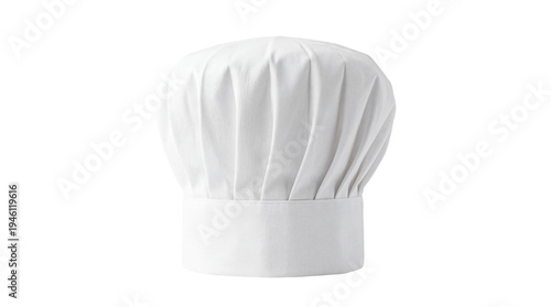 Canvastavla Classic white chef s hat, a professional culinary toque with pleated fabric, per