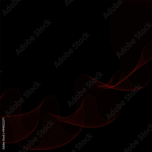 Modern abstract element in the form of red fiery smoke for cover and banner design. Eps 10