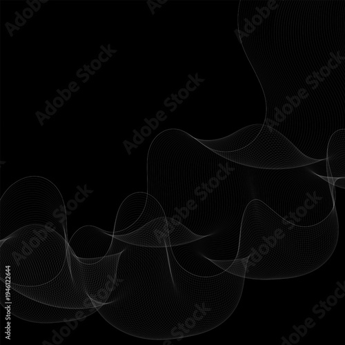 Abstract visualization of a sound wave or data flow. Eps 10