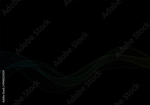 Digital energy flow with dynamic blue lines and gradient. Eps 10