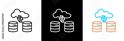 Big Data on white and black background