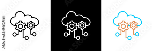 Saas on white and black background