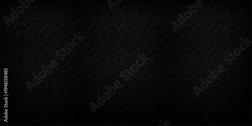 Dark macro leather texture background with a black textured surface material and old rough textile pattern for design wallpaper