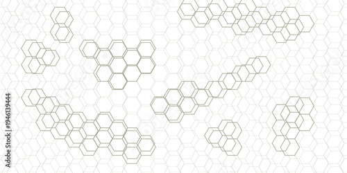 Abstract cube hexagon shape background. Vector banner design. Hexagons pattern. Geometric abstract background with simple hexagonal elements. Medical. Vector digital art banner