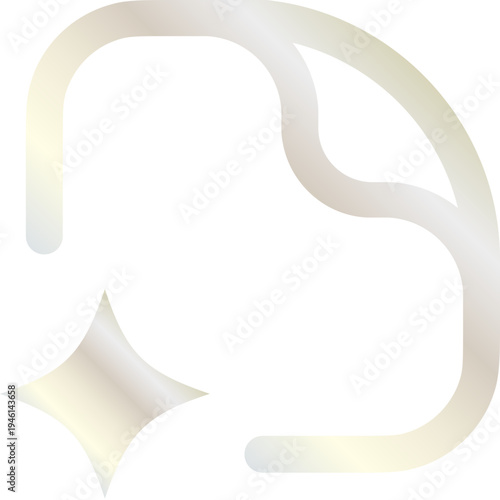 Automated Summary Technology Icon Silver