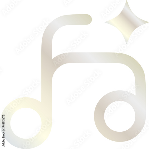 Audio Generation Technology Icon Silver