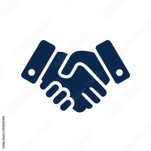Handshake Icon Symbolizing Partnership and Collaboration in Business