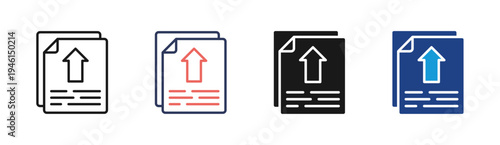 Release icon set multiple style collection