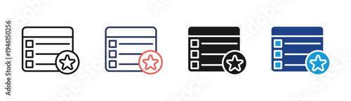 Photos Feature icon set multiple style collection