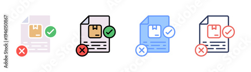 Testing icon set multiple style collection