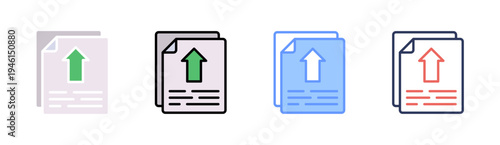 Release icon set multiple style collection