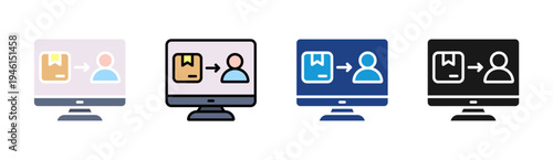 Rollout icon set multiple style collection