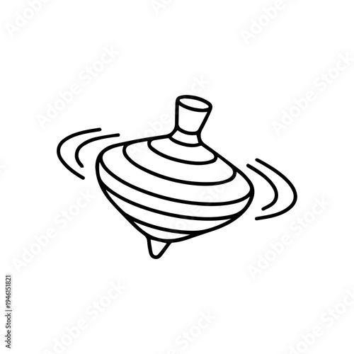 Yula is spinning line icon vector isolated
Vector line icon on a white background