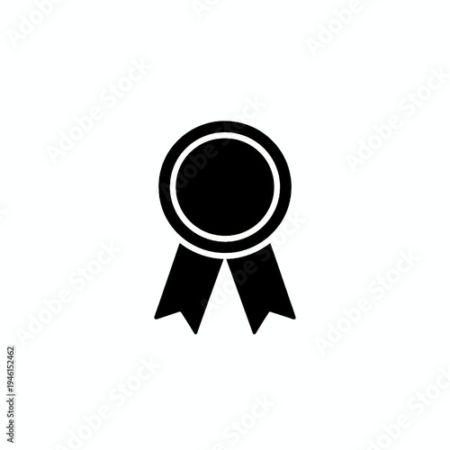 Award ribbon icon representing achievement and recognition for excellence and accomplishment