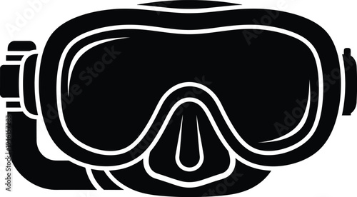Diving mask snorkeling gear icon