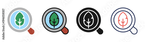 Environmental Security icon set multiple style collection