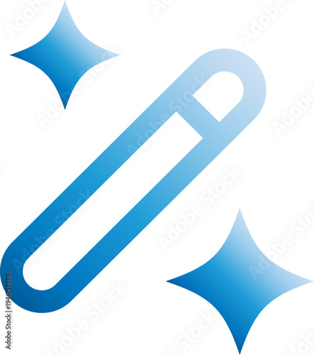 Image Upscaling Technology Icon Blue Gradient