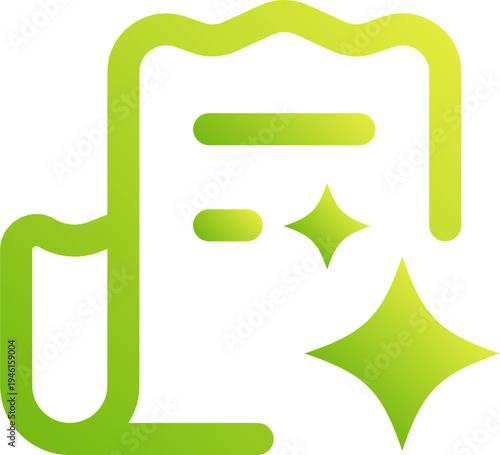 Signal Discovery Technology Icon Neon Green Gradient