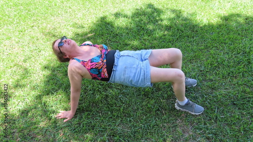 woman doing stretching exercise