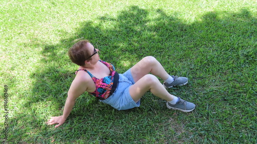 Woman doing stretching exercise