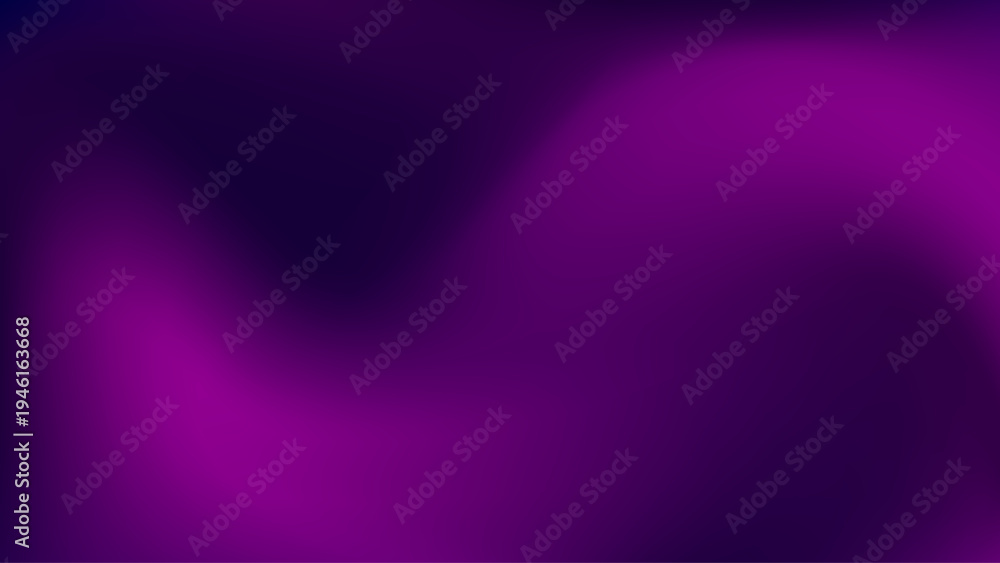 Obraz premium Abstract dynamic dark purple liquid neon wave, blurred soft colorful gradient background. Gradient mesh. Modern template for design concepts, wallpapers, presentations, posters, prints and web. Vector