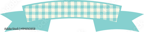 Ribbon Frame -2- Gingham - mintgreen