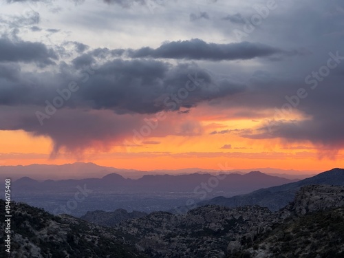 Φωτογραφία sunset in the mountains Tucson Arizona