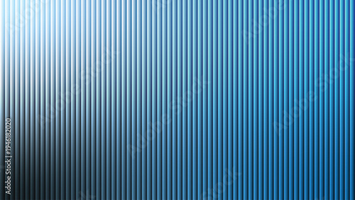 Blue Gradient Vertical Ribbed Texture Background abstract