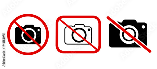 vector set no photo icons