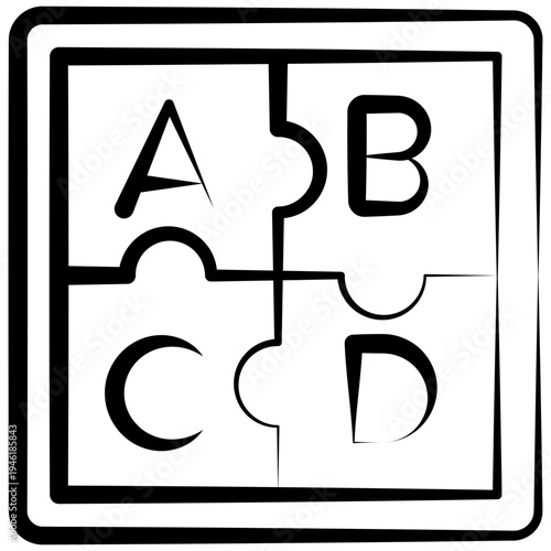 Floor Mat Outline Hand Drawn Icon, Mini Illustration For Modern Concept, Print, Ui, Ux Kit, Web And App Development. Vector Related To Kindergarten, Preschool, Kids And Baby