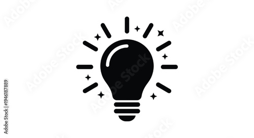 Illuminating Innovation: A radiant light bulb, the universal symbol of ideas and creativity, shines brightly, representing brilliance and inspiration. AI Generated
