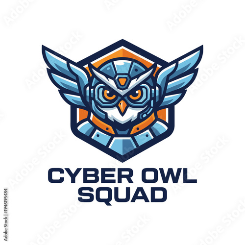 A futuristic owl dons high-tech armor, merging nature with technology, symbolizing wisdom and protection in a modern and imaginative aesthetic, perfect for sci-fi themes.