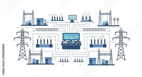 Smart Grid Technology: Centralized Control System for Power Distribution and Monitoring.