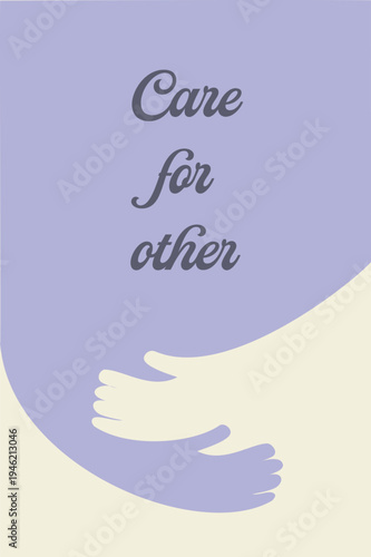 Care for other - mental health concept 