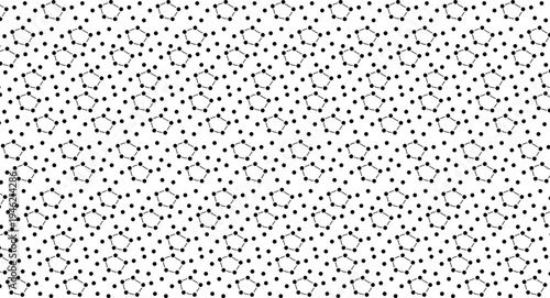 The texture is filled with individual molecular structures or chemical atomic compounds.