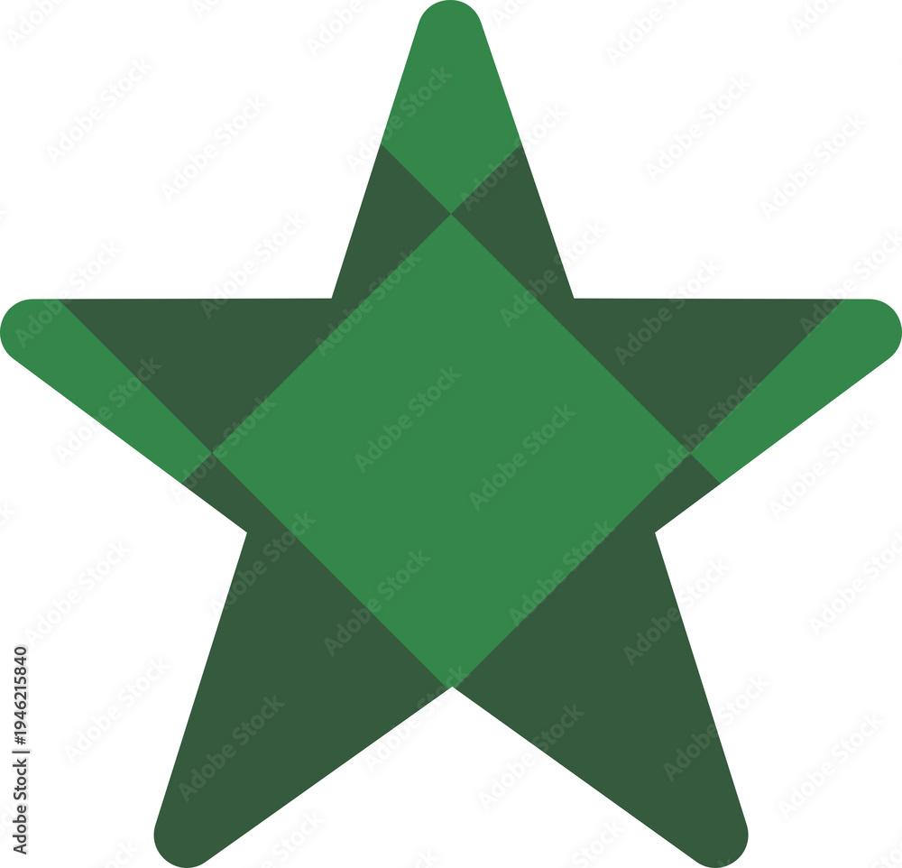 Obraz premium green star shape