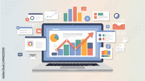 Set of business infographic elements vector