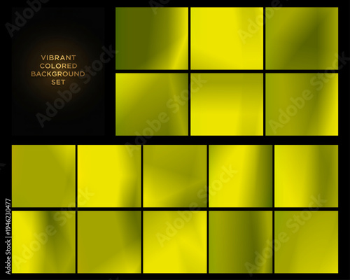 Deep olive metallic gradient backgrounds paired with an ornate black cover, creating a refined, luxurious style for packaging, invitations, and premium branding.	