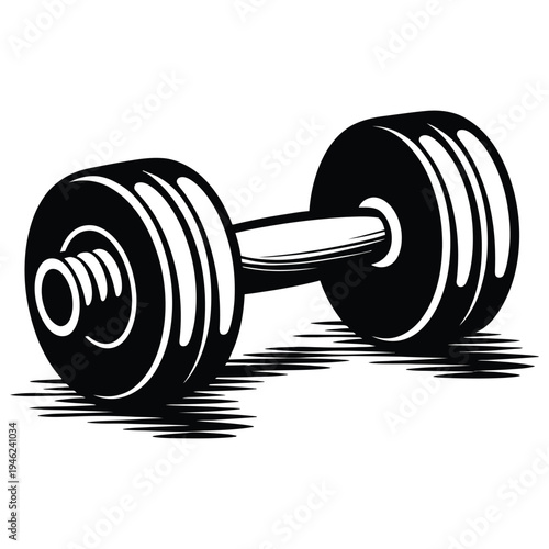 dumbbell isolated on white background