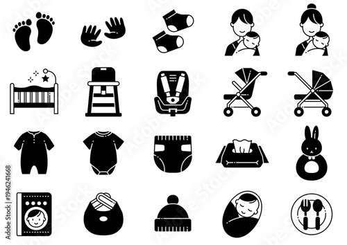 ベビー用品アイコン05　Baby Goods Icon