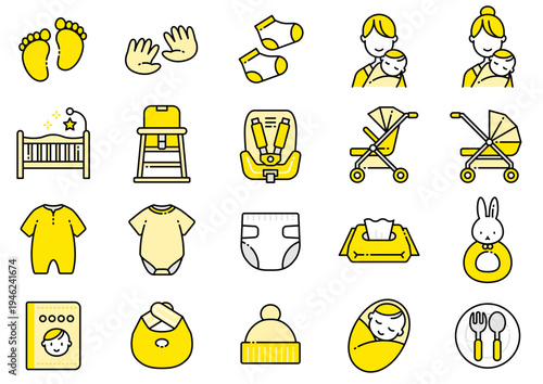 ベビー用品アイコン06　Baby Goods Icon