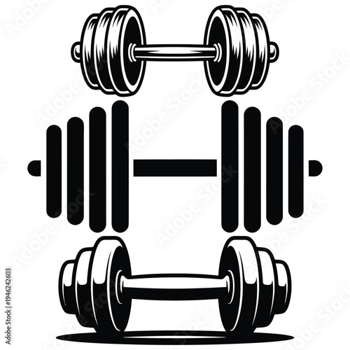 dumbbell isolated on white background
