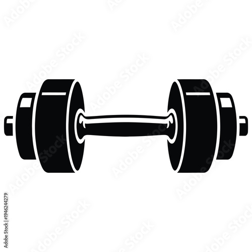 dumbbell isolated on white