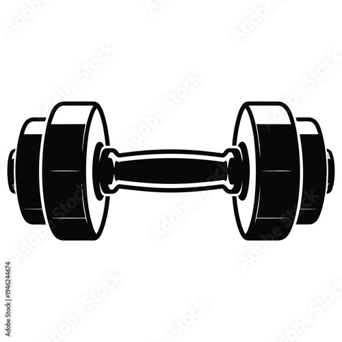 dumbbell isolated on white